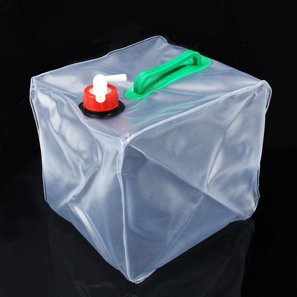 10L Outdoor Transparent PVC Foldable Water Bag Container with ON/OFF Switch