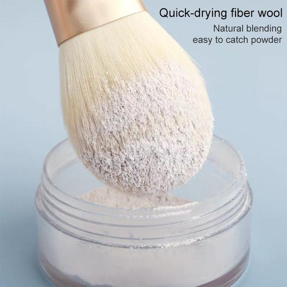 10 PCS / Set Makeup Brush Corn Silk Fiber Hair Loose Powder Brush Face And Eye Makeup Brush, Style:With Gray Bag