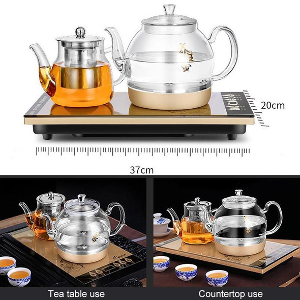 Automatic Bottom Self-suction Type Electromagnetic Tea Stove On The Bottom of The Kettle Household Intelligent Pumping Type Tea Set (Bottom Teapot)