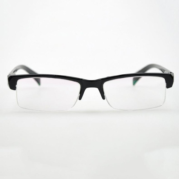 Women Men Half Frame Myopia Glasses HD AC Green Film Lens Myopia Eyeglasses(-3.50D)