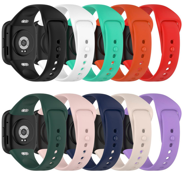 For Redmi Watch 3 Loop Type Solid Color Silicone Watch Band(Mint Green)