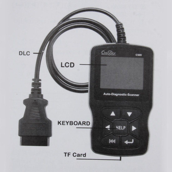 C500 Code Scanner 320*240 Pixel Display Car Scanner  Fault Code Reader Scanner Update Online Automotive Diagnostic Tool, Support SD card