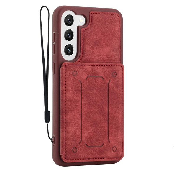 For Samsung Galaxy S21 5G Dream Magnetic Back Cover Card Wallet Phone Case(Red)