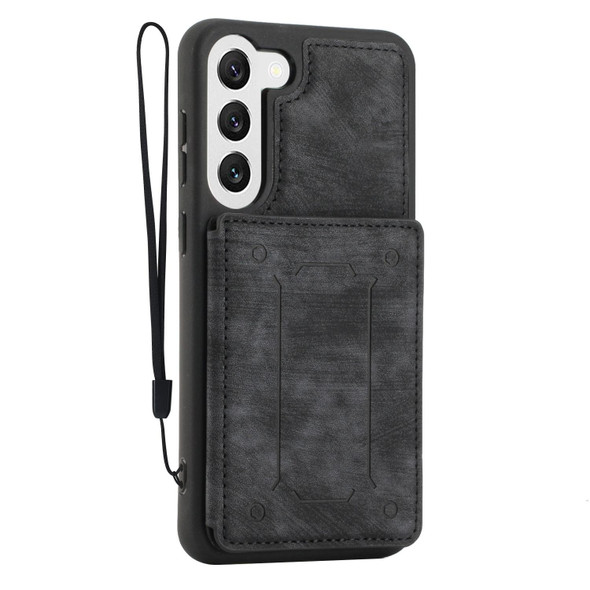 For Samsung Galaxy S21 5G Dream Magnetic Back Cover Card Wallet Phone Case(Black)