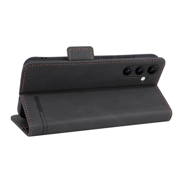 For Samsung Galaxy A34 5G Magnetic Clasp Leatherette Phone Case(Black)
