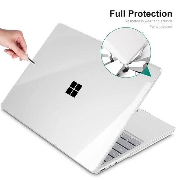For Microsoft Surface Laptop Go 1/2 12.4 1943/2013 ENKAY Hat-Prince Shockproof Crystal Hard Case(Black)