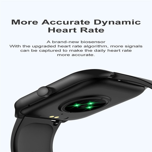 P58 1.96 inch Color Screen Smart Watch Support Heart Rate Monitoring / Blood Pressure Monitoring(Silver)