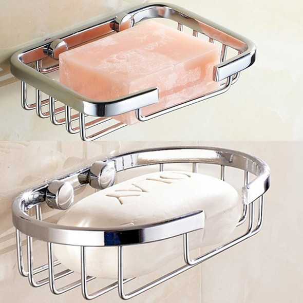Stainless Steel Wall-Mounted Bathroom Soap Storage Rack(Round)