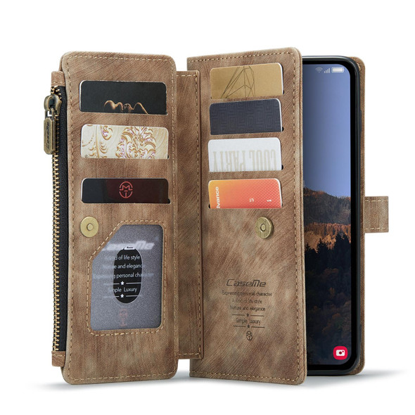 For Samsung Galaxy A54 CaseMe C30 Multifunctional Phone Leatherette Phone Case(Brown)