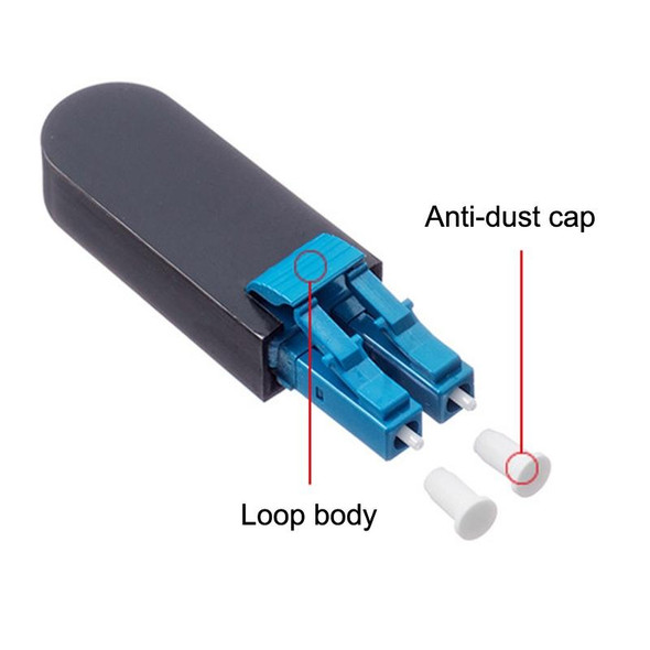 LC / UPC Optical Fiber Connecter LC Back Loop Module Single Mode Optical Fiber Loopers