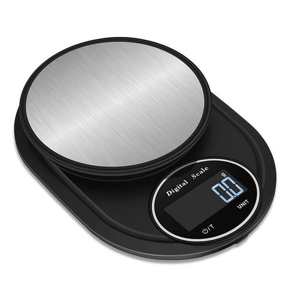 Home Kitchen Electronic Scale High Precision Stainless Steel Jewelry Scale, Style:No Edging, Specification:5kg/0.1g