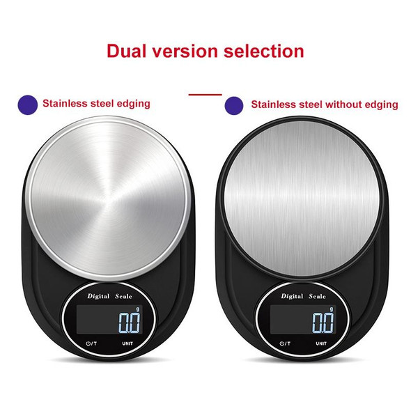 Home Kitchen Electronic Scale High Precision Stainless Steel Jewelry Scale, Style:No Edging, Specification:3kg/0.1g