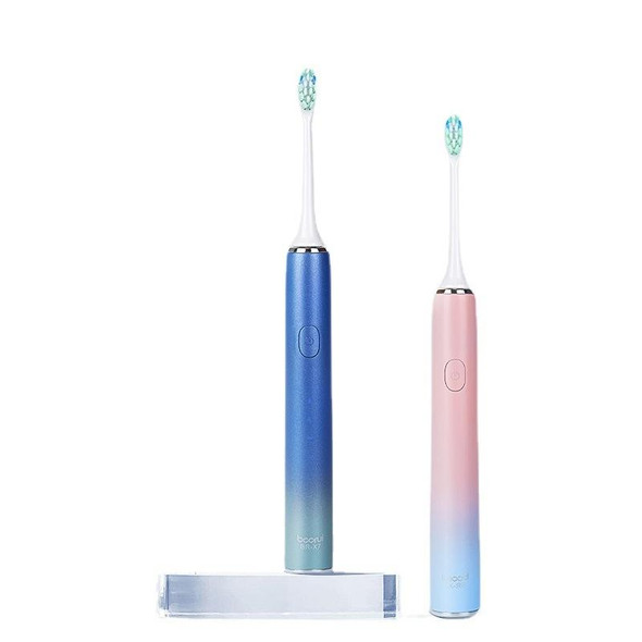 Boorui BR-X7 Smart USB Electric Adults Toothbrush Gradient Oral Hygiene Ultrasonic Toothbrush(Pink)