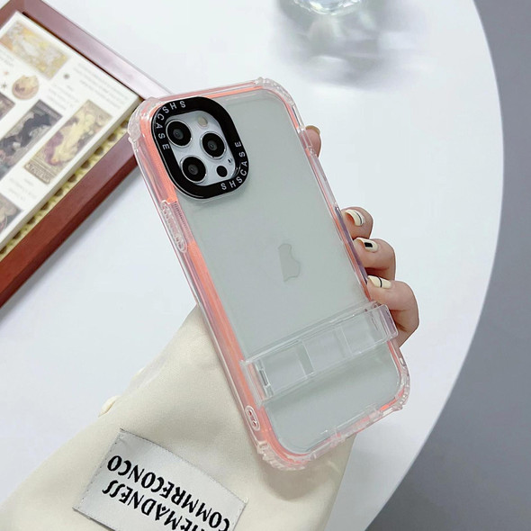 For iPhone 12 / 12 Pro 2 in 1 360 Invisible Holder Phone Case(Orange)