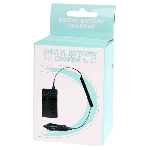 Digital Camera Battery Car Charger for Casio NP-130(Black)