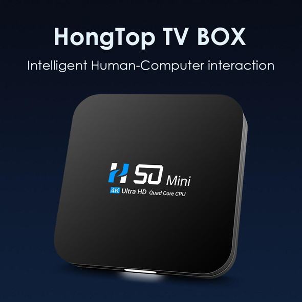 H50 Mini 4K Smart Network TV Box, Android 10.0, RK3318 Quad Core, 2GB+8GB, AU Plug