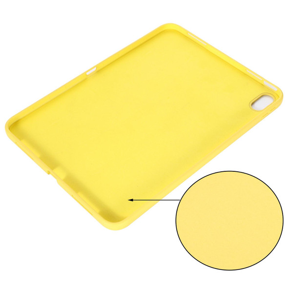 For iPad 10th Gen 10.9 2022 Solid Color Liquid Silicone Dropproof Full Coverage Tablet Case(Yellow)