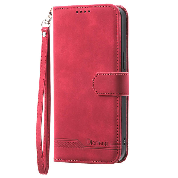 For Samsung Galaxy A32 4G Dierfeng Dream Line TPU + PU Leatherette Phone Case(Red)