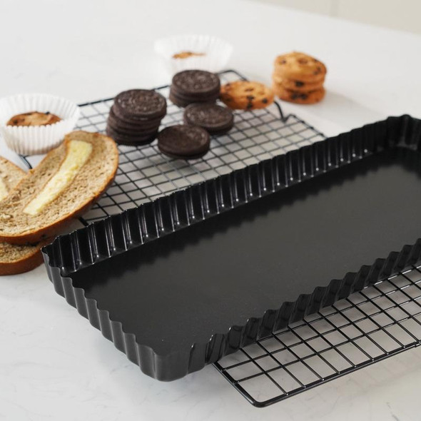 BM1026 14 inch Rectangular Toast Bread Pan Kitchen Ripple Cake Mold