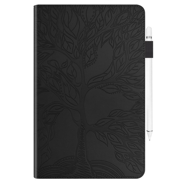 For Samsung Galaxy Tab A 8.0 (2019) T290 Life Tree Series Horizontal Flip Leatherette Case with Holder & Card Slots & Pen Slot(Black)