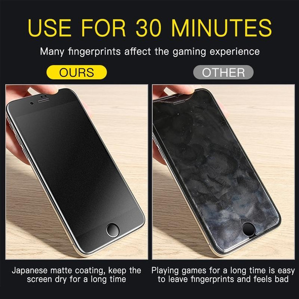 25 PCS AG Matte Frosted Full Cover Tempered Glass Film - iPhone 12 Pro Max