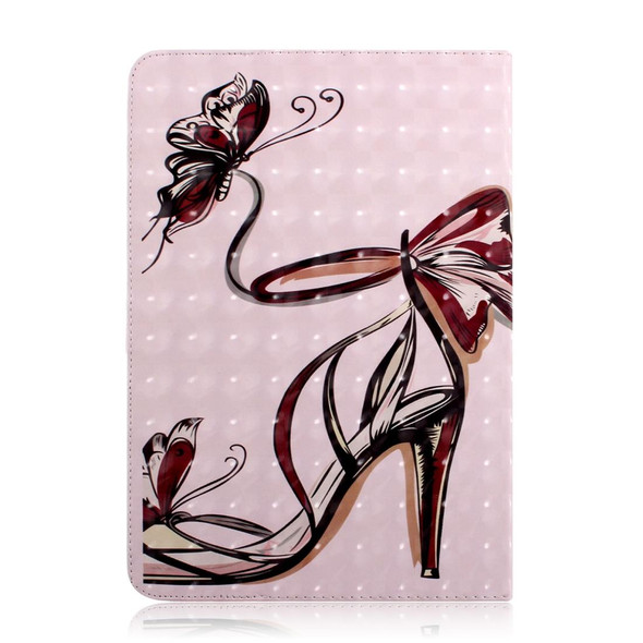 3D Colored Drawing Universal Horizontal Flip Leatherette Case, with Holder & Card Slot & Wallet for 7 inch Tablet PC(High-heeled)