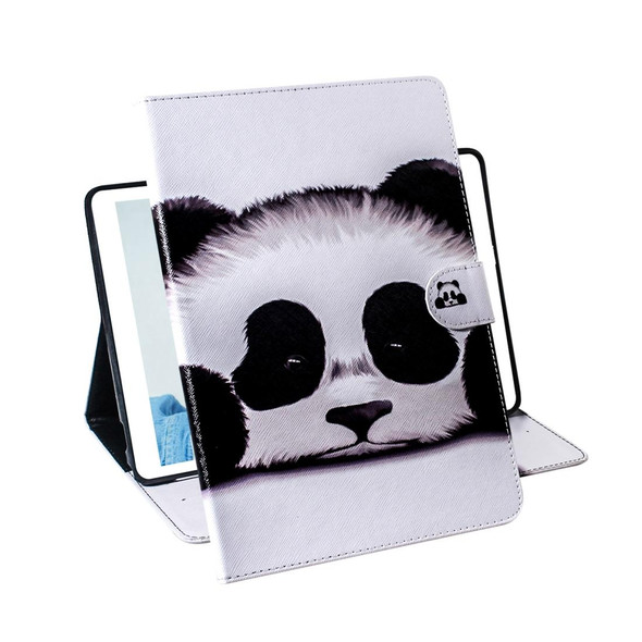 3D Colored Drawing Horizontal Flip Leatherette Case with Holder & Card Slot & Wallet For Galaxy Tab A 8.0 (2019) / T290 / T295(Panda)