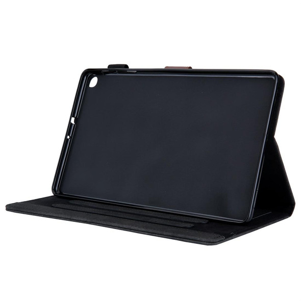 For Galaxy Tab A 10.1 (2019) Business Style Horizontal Flip Leatherette Case, with Holder & Card Slot & Photo Frame & Sleep / Wake-up Function(Black)