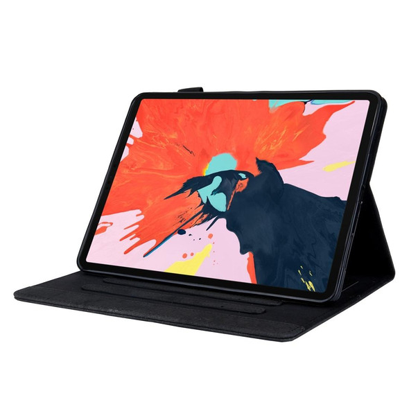 For iPad Pro 11 inch (2018) Business Style Horizontal Flip Leatherette Case, with Holder & Card Slot & Photo Frame & Sleep / Wake-up Function(Black)