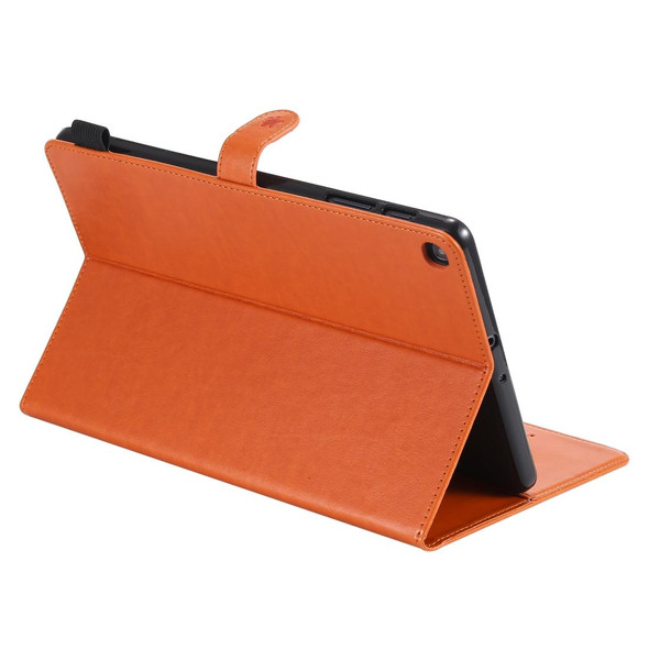 For Samsung Galaxy Tab A9.7 T550 Cat Bee Embossing Pattern Shockproof Table PC Protective Horizontal Flip Leatherette Case with Holder & Card Slots & Wallet & Pen Slot & Wake-up / Sleep Function(Orange)