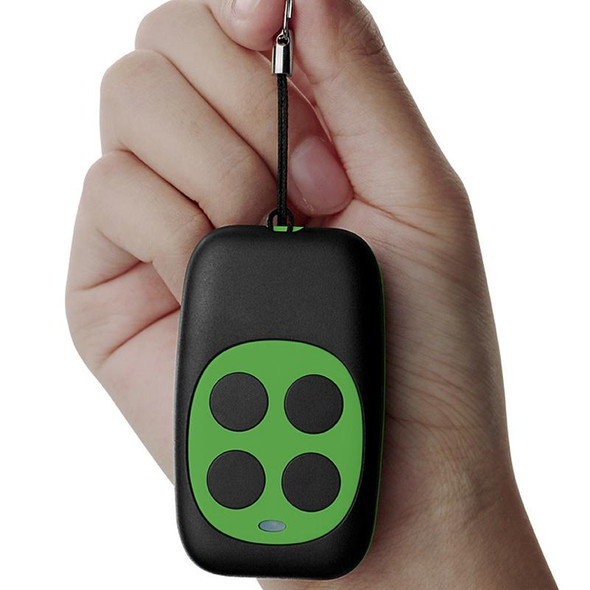 Colorful Four-Key Copying Remote Garage Door Gate Wireless Remote Control 433MHZ Copy Key Cloning Duplicator(Green)