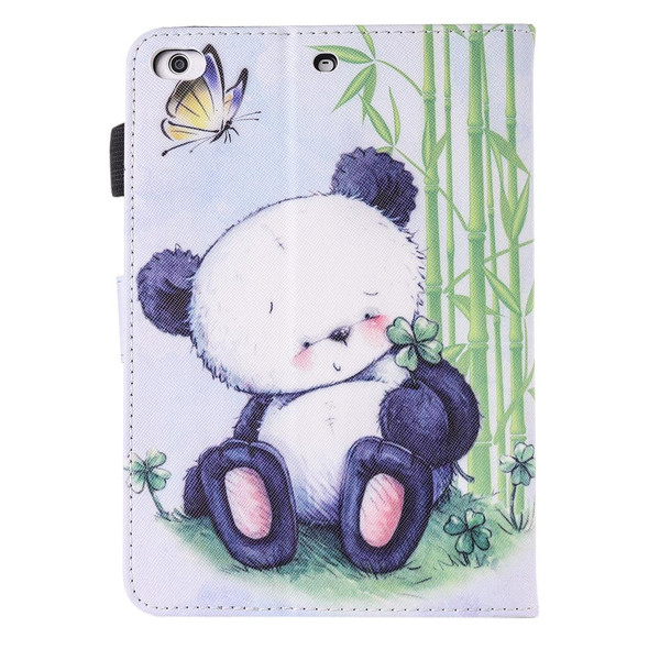 For iPad Air / iPad Air 2 Painting Panda Pattern Horizontal Flip Leatherette Case with Holder & Wallet & Card Slots & Pen Slot