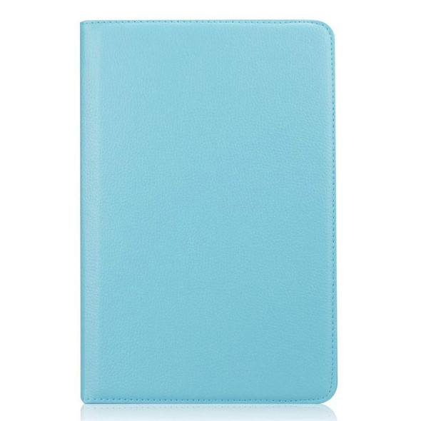 Litchi Texture Horizontal Flip 360 Degrees Rotation Leather Case for Galaxy Tab S4 10.5 T830 / T835, with Holder (Blue)