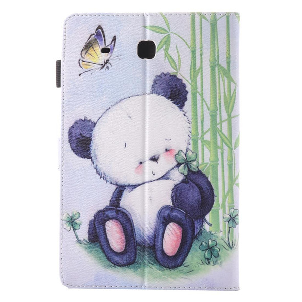For Galaxy Tab E 9.6 / T560 Lovely Cartoon Panda Pattern Horizontal Flip Leatherette Case with Holder & Card Slots & Pen Slot