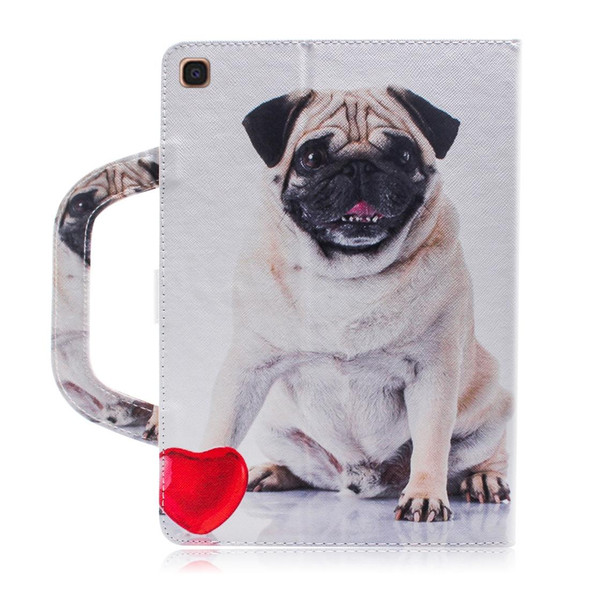 Dog Pattern Horizontal Flip Leatherette Case for Galaxy Tab A 10.1 (2019) T510 / T515, with Holder & Card Slot & Wallet