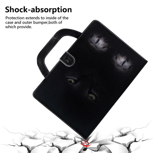 Cat Pattern Horizontal Flip Leatherette Case for Galaxy Tab S5E 10.5 T720 / T725, with Holder & Card Slot & Wallet