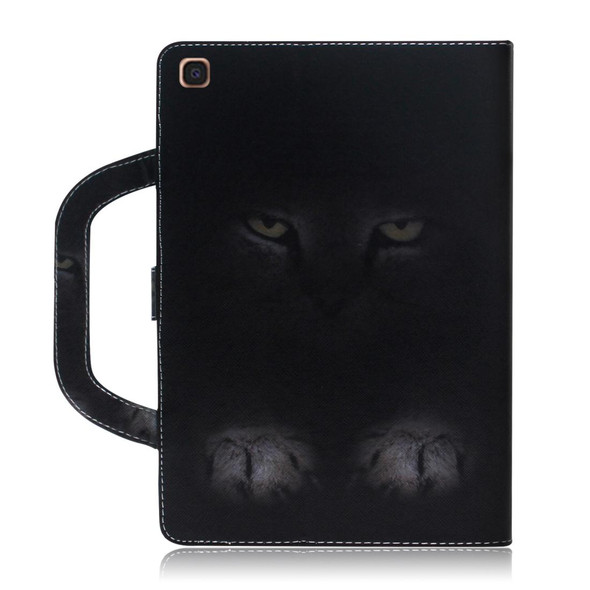 Cat Pattern Horizontal Flip Leatherette Case for Galaxy Tab A 10.1 (2019) T510 / T515, with Holder & Card Slot & Wallet