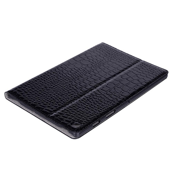 Crocodile Texture Horizontal Flip Leatherette Case for Galaxy Tab S5e 10.5 T720 / T725,  with Holder & Card Slots & Wallet (Black)