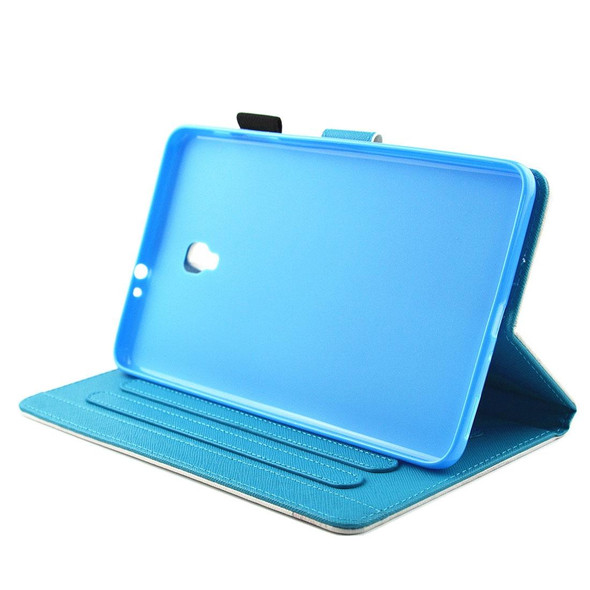 For Galaxy Tab A 8.0  / T380 & T385 Elephant Lotus Pattern Horizontal Flip Leatherette Case with Holder & Card Slots