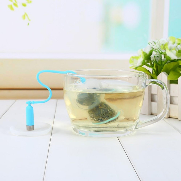 Creative Diver Shape Tea Strainer Filter Silicone Teabags(Sky Blue)