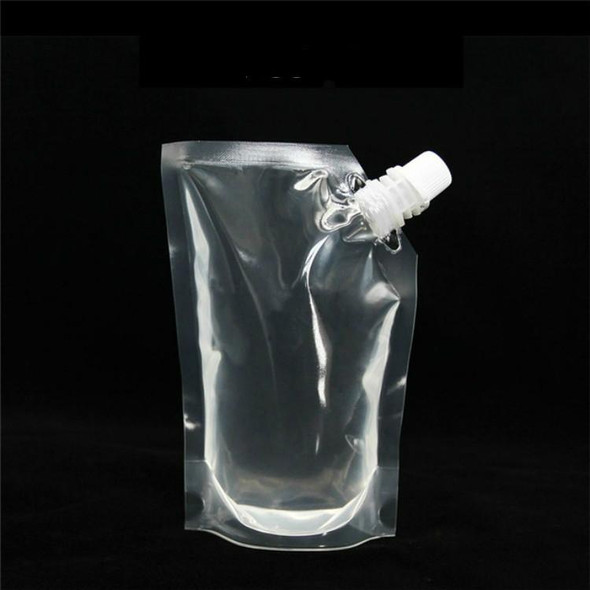 4 PCS Transparent Self-Supporting Mouth Bag Milk Juice Drink Outlet Wine Bag, Size:S