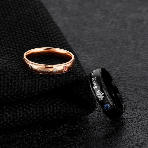 606 Couple Ring Titanium Steel Ring, Size: Women Style 7