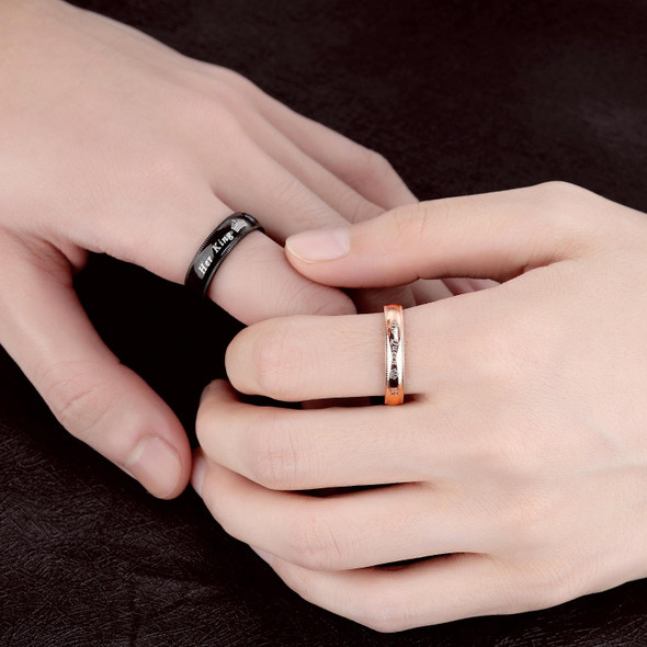 606 Couple Ring Titanium Steel Ring, Size: Women Style 6