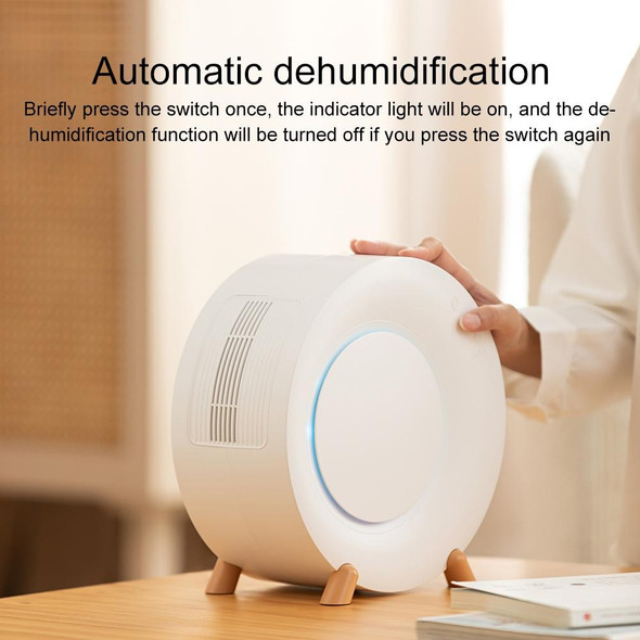 WT-D8 Desktop Mini Dehumidifier with Night Light, Capacity: 1L (White)