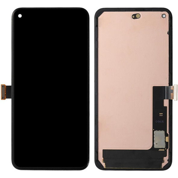 OLED LCD Screen For Google Pixel 5 5G Digitizer Full Assembly with Frame(Black)