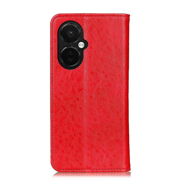 For OnePlus Nord CE 3 Lite Magnetic Crazy Horse Texture Leatherette Phone Case(Red)