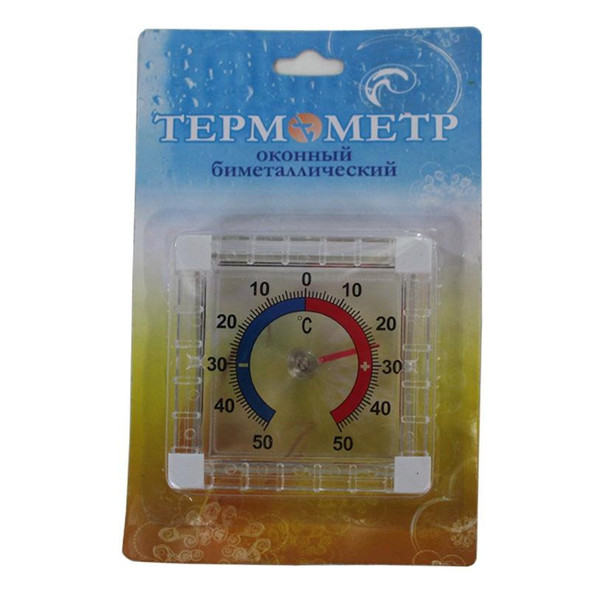 5pcs Square Window Door Thermometer Pointer Type Cold And Summer Table(As Show)