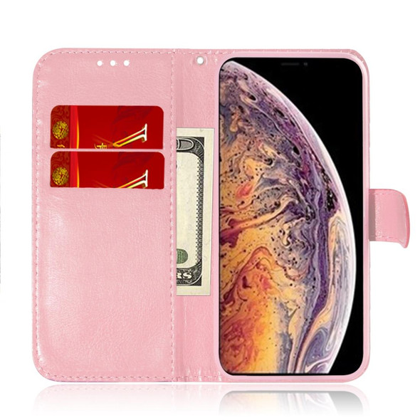 iPhone XS Max Solid Color Colorful Magnetic Buckle Horizontal Flip PU Leather Case with Holder & Card Slots & Wallet & Lanyard(Pink)