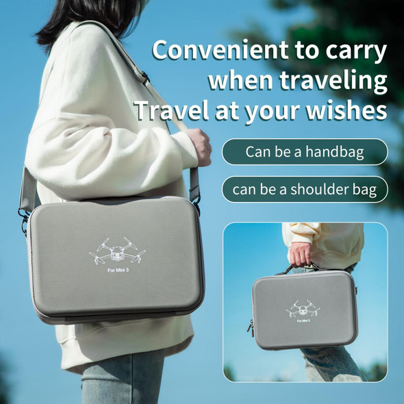 For DJI Mini 3 / RC with Screen STARTRC Shoulder Storage Bag Handbag (Grey)