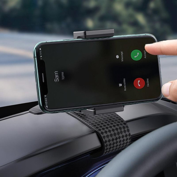 Car Dashboard Navigation Snap-on Mobile Phone Holder(Black)
